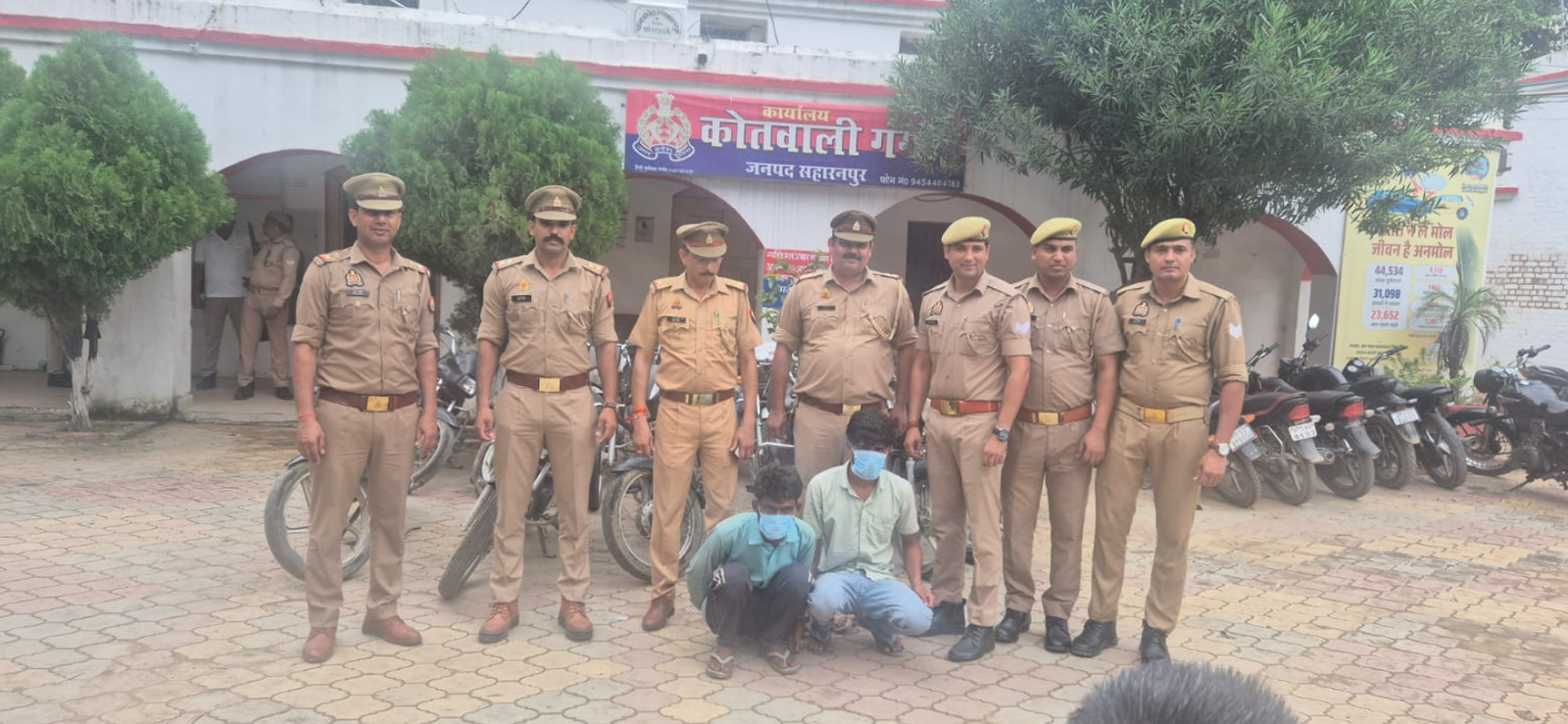 पुलिस ने मोटरसाइकिल चोरी