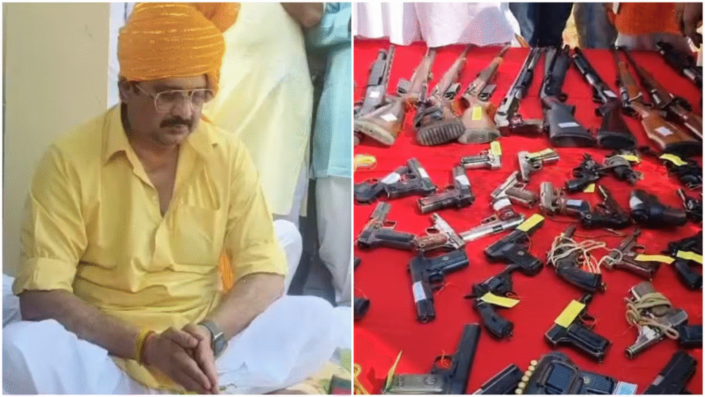 दशहरा पर 200 हथियारों की पूजा कर राजा भैया फिर आए चर्चा में