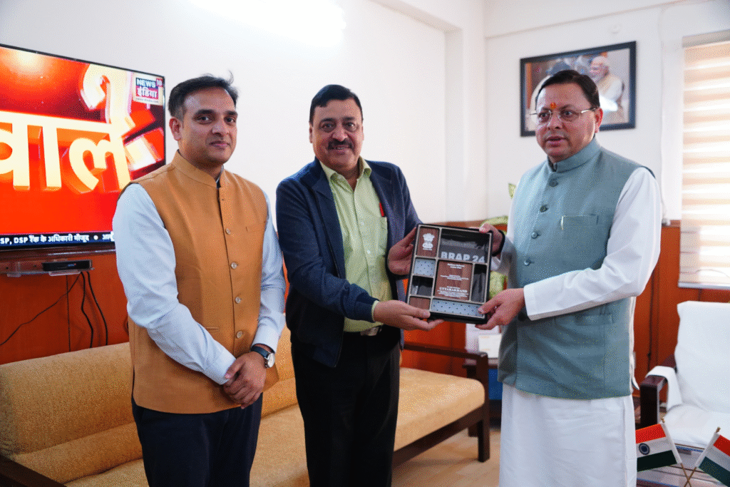 उत्तराखंड को मिला BRAP 2024 का टॉप अचीवर्स पुरस्कार: मुख्यमंत्री धामी को सचिवालय में भेंट