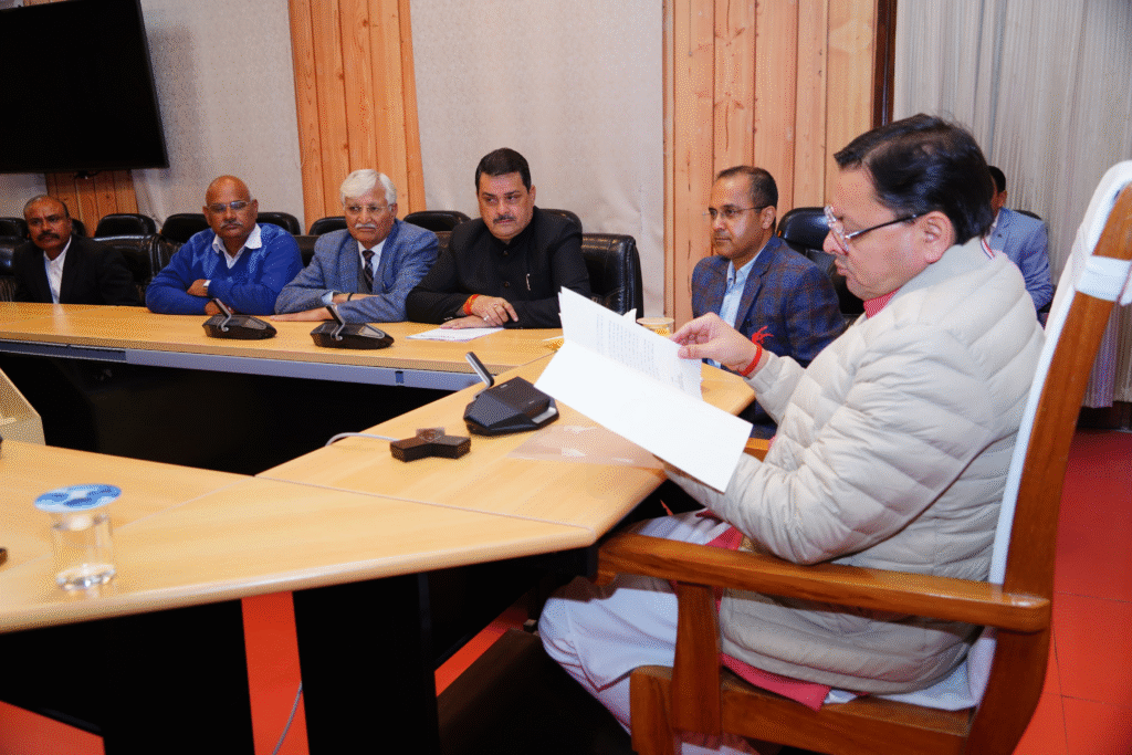 मुख्यमंत्री से अध्यक्ष संघर्ष समिति बार एसोसिएशन देहरादून के पदाधिकारियों ने भेंट कर सौंपा विभिन्न समस्याओं से संबंधित ज्ञापन