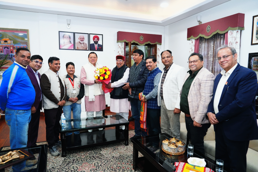 PRSI डेलीगेशन ने मुख्यमंत्री से की शिष्टाचार भेंट, देहरादून में आयोजित होने वाले राष्ट्रीय अधिवेशन के लिए दिया आमंत्रण