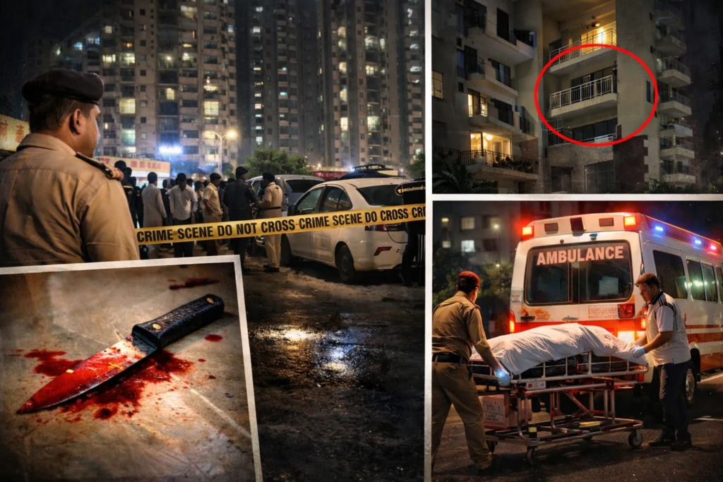 नोएडा में दिल दहला देने वाली घटना: पत्नी से विवाद के बाद साली पर चाकू से हमला, फिर 16वीं मंजिल से लगाई छलांग – सॉफ्टवेयर इंजीनियर ने दी जान