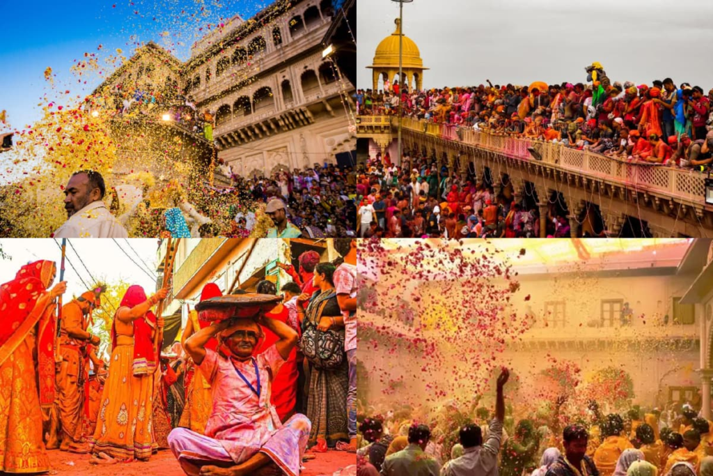 Holi in the Kunj streets of Mathura-Vrindavan मथुरा-वृंदावन की कुंज गलियों में होली का जादू: रंगों की बौछार, भक्ति का उल्लास और राधा-कृष्ण की मिठास!