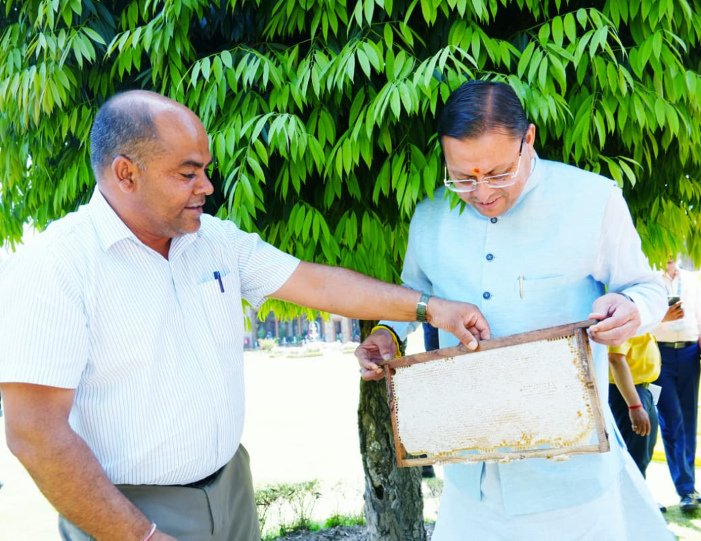 Beekeeping at Chief Minister's residence 45 दिनों में 520 किलो शहद: मुख्यमंत्री आवास में मधुमक्खी पालन का मॉडल, राज्यभर में विस्तार की तैयारी