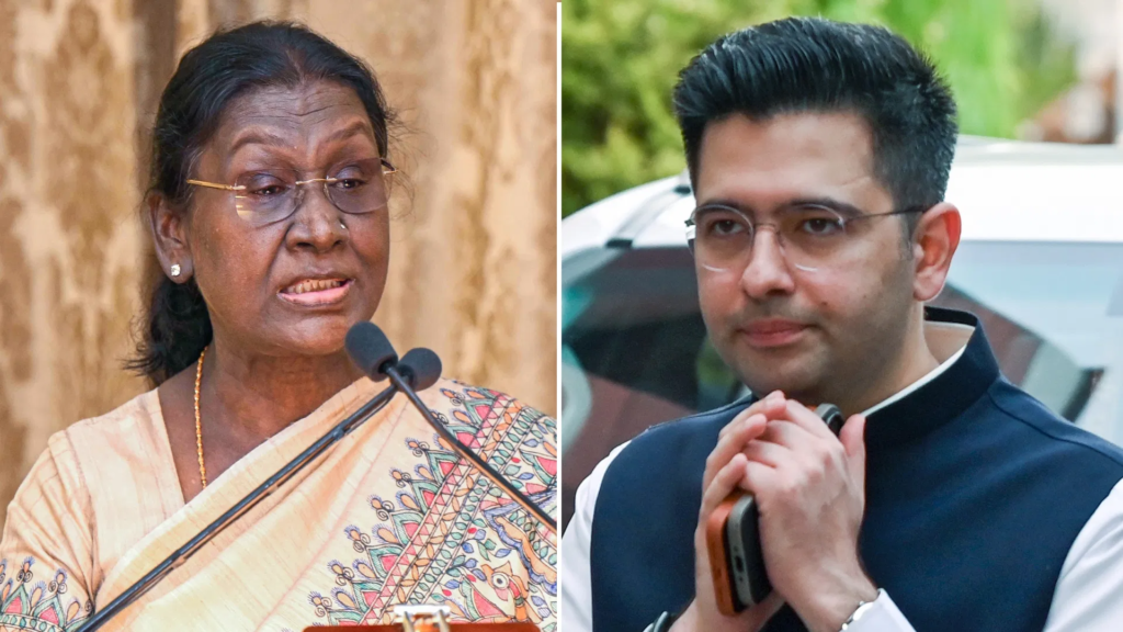 Breaking News Raghav Chadha met President Murmu : राघव चड्ढा ने राष्ट्रपति मुर्मू से की मुलाकात, ‘राजनीतिक उत्पीड़न’ का लगाया आरोप