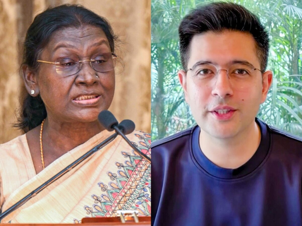 Breaking News Raghav Chadha met President Murmu : राघव चड्ढा ने राष्ट्रपति मुर्मू से की मुलाकात, ‘राजनीतिक उत्पीड़न’ का लगाया आरोप