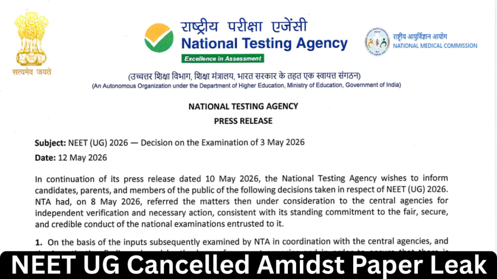 NEET-UG 2026 exam canceled Update: राहुल गांधी का केंद्र सरकार पर हमला, बोले- ‘अमृत काल’ देश के लिए बन गया ‘विष काल’