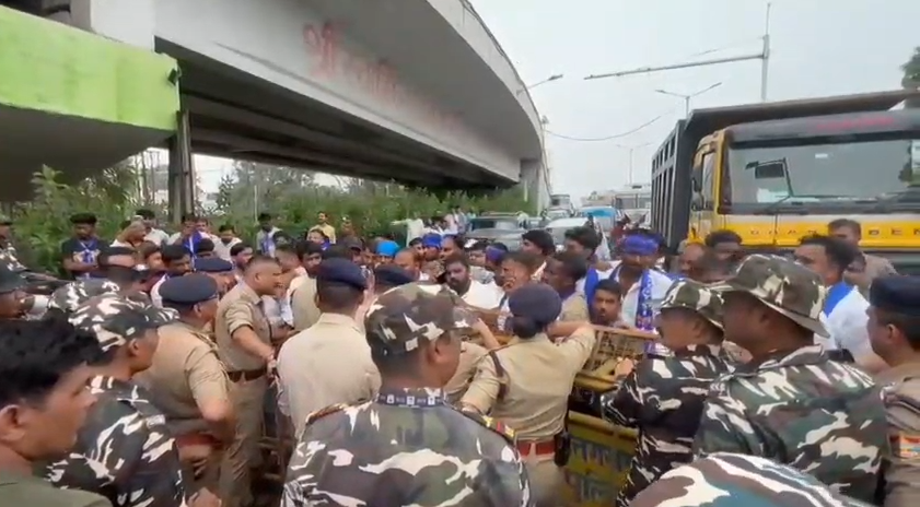 Bhim Army protests in Haridwar over Ketan Lal murder case : केतन लाल हत्याकांड को लेकर हरिद्वार में भीम आर्मी का प्रदर्शन, टिहरी जाने से रोके गए कार्यकर्ता
