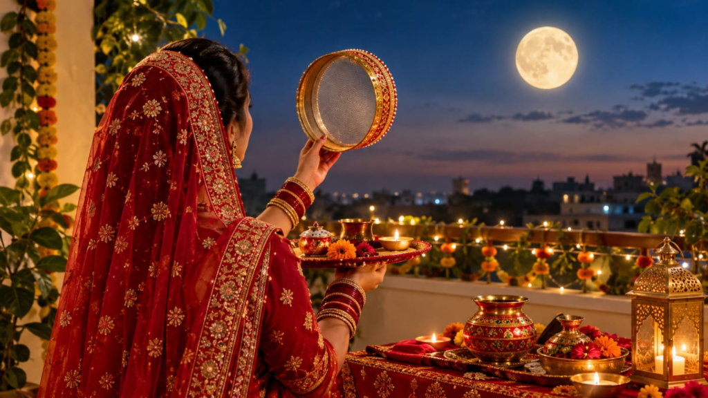 Karwa Chauth 2026: करवा चौथ पर आज सुहागिनें रखेंगी निर्जला व्रत, चांद के दीदार के बाद करेंगी व्रत का पारण