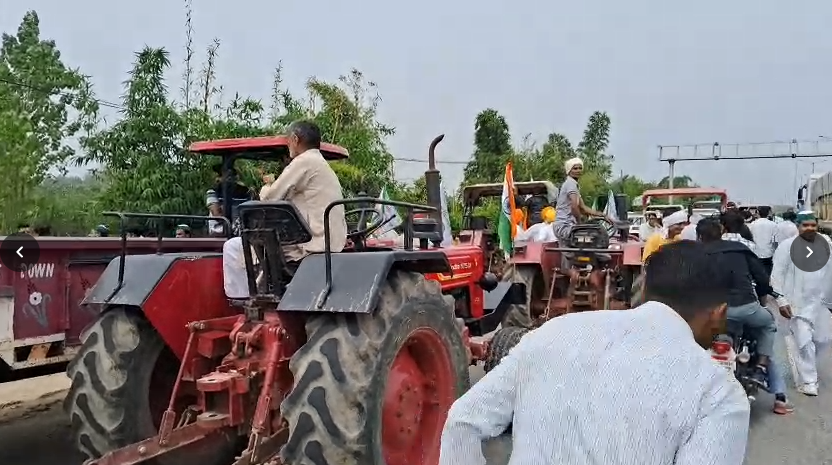 रुड़की के बूढ़पुर में किसानों की महापंचायत, राकेश टिकैत ने ट्रैक्टर चलाकर भरी हुंकार; गन्ने के भाव को लेकर उठी मांग